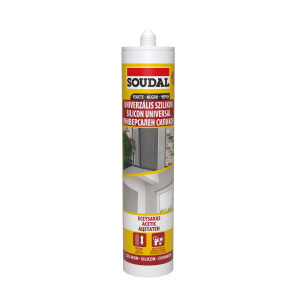 Silicon universal Soudal, negru, interior / exterior, 280 ml