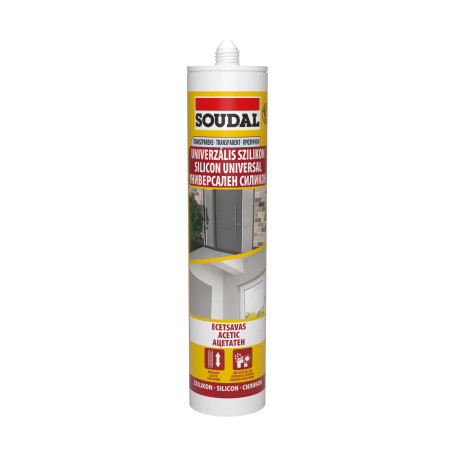 Silicon universal Soudal, transparent, interior / exterior, 280 ml