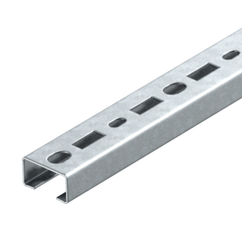 Sina perforata 1104500, otel, 35 x 18 x 2000 mm
