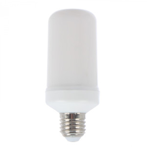 Bec LED Hoff tubular E27 3W, efect flacara / general / respiratie