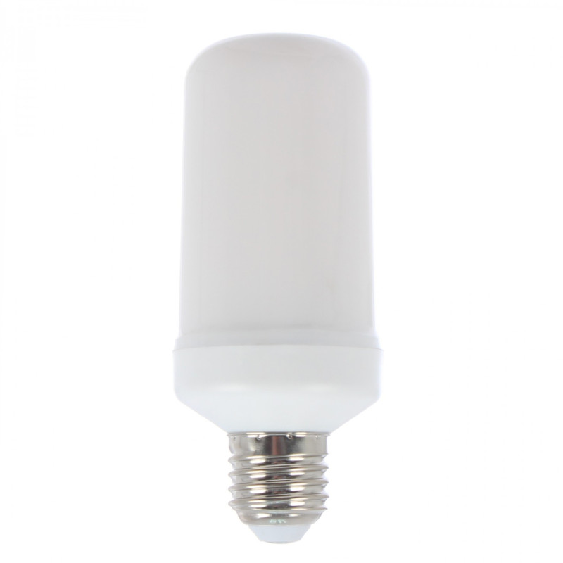 Bec LED Hoff tubular E27 3W, efect flacara / general / respiratie