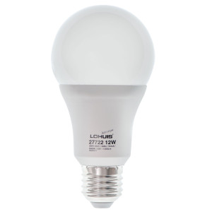 Bec LED Lohuis clasic A65 E27 12W 1200lm lumina rece 6500 K, dimabil