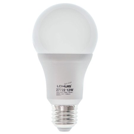 Bec LED Lohuis clasic A65 E27 12W 1200lm lumina rece 6500 K, dimabil