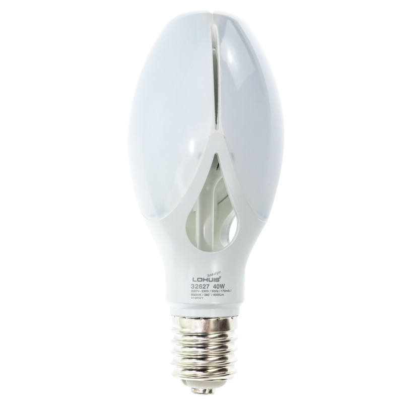 Bec LED Lohuis floare ED90 32627 E40 40W 4000lm lumina rece 6500 K