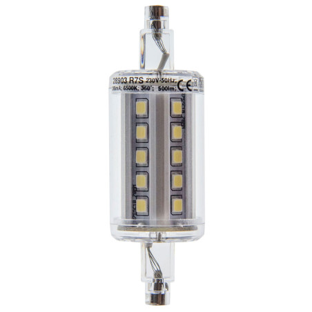 Bec LED Lohuis liniar J78 R7S 5W 500lm lumina rece 6500 K