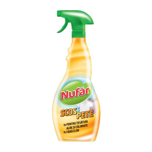 Solutie pentru indepartat pete, cu pulverizator, Nufar, 0.5L