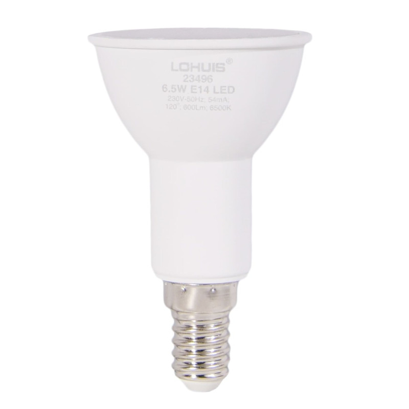 Bec LED Lohuis spot R50 E14 6.5W 600lm lumina rece 6500 K