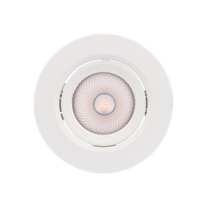 Spot LED incastrat PT 08 70420, 6.5W, lumina neutra, orientabil, alb mat