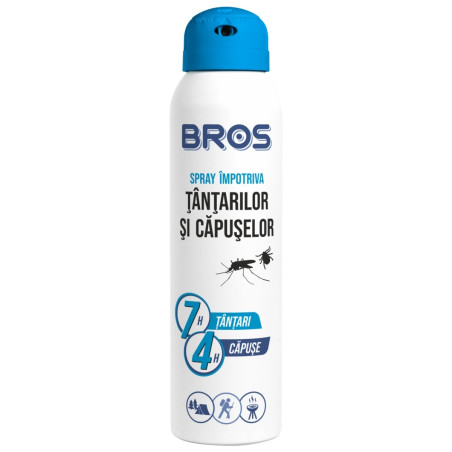 Spray aerosol impotriva tantarilor si capuselor Bros 130, 90 ml