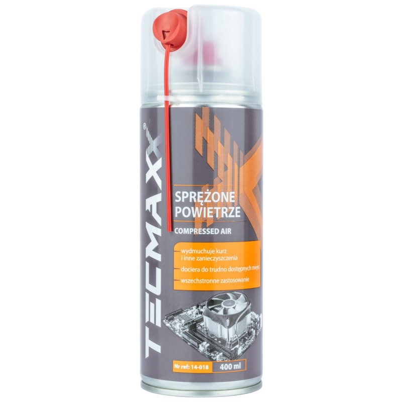 Spray auto, pentru curatare dispozitive electrice, cu aer comprimat, Tecmaxx, 400 ml