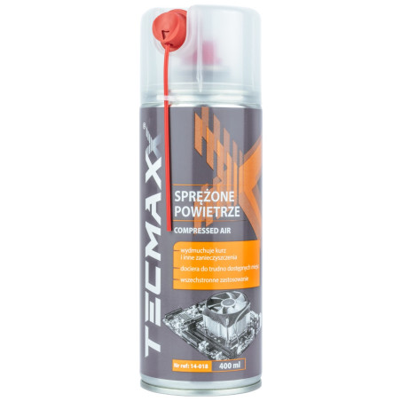 Spray auto, pentru curatare dispozitive electrice, cu aer comprimat, Tecmaxx, 400 ml