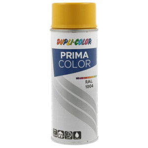 Spray vopsea acrilica Dupli-Color Prima Color, interior / exterior, galben aur RAL1004, 400 ml