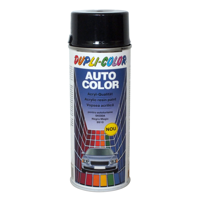Spray vopsea auto Skoda, Dupli-Color, negru magic metalizat, 350 ml