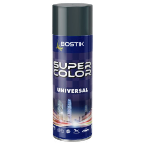 Spray vopsea, Den Braven Super Color Universal, gri metal RAL 7011, interior / exterior, 400 ml