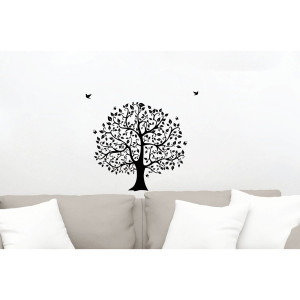 Sticker decorativ perete, living, Arborele vietii, PT3100 TR, 50 x 70 cm