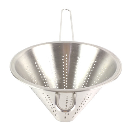 Strecurator conic cu maner, Kasemi, inox, D 18 cm