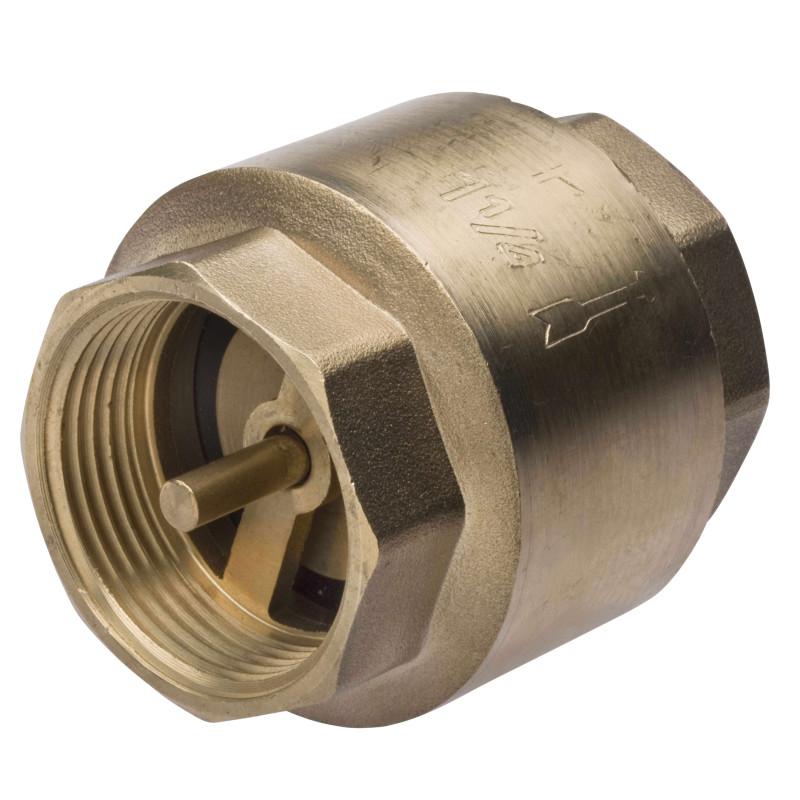 Supapa de sens cu arc din inox si element de inchidere Ferro, alama, 1"