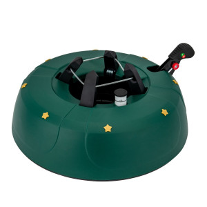 Suport brad natural Craciun Start 3, plastic, cu rezervor de apa, D 13 cm / reglabil, verde, 5 kg