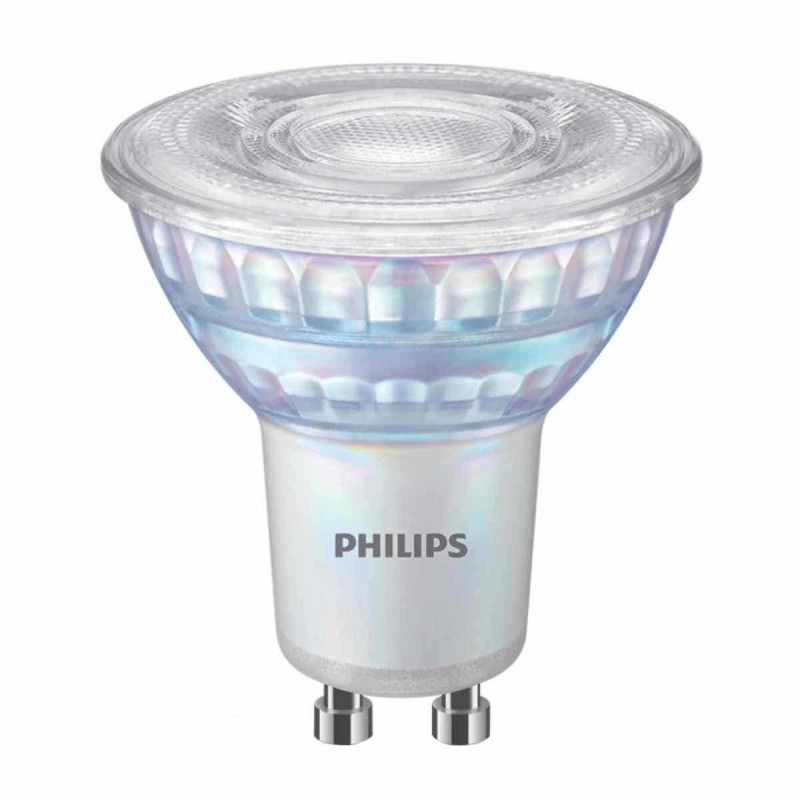 Bec LED Philips spot GU10 6.2W 575lm lumina calda 2700 K, dimabil