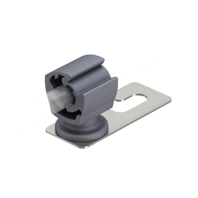 Suport conductor Obo 5216818, pentru acoperis, 61 mm, otel inoxidabil