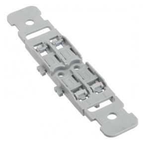 Suport de montare Wago 221-2502, cu detensionare, 2 cai, pentru conector in linie cu parghie, set 5 bucati