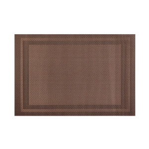 Suport farfurie masa, NX-DS11, 30 x 45 cm, PVC + PET, maro, set 4 bucati