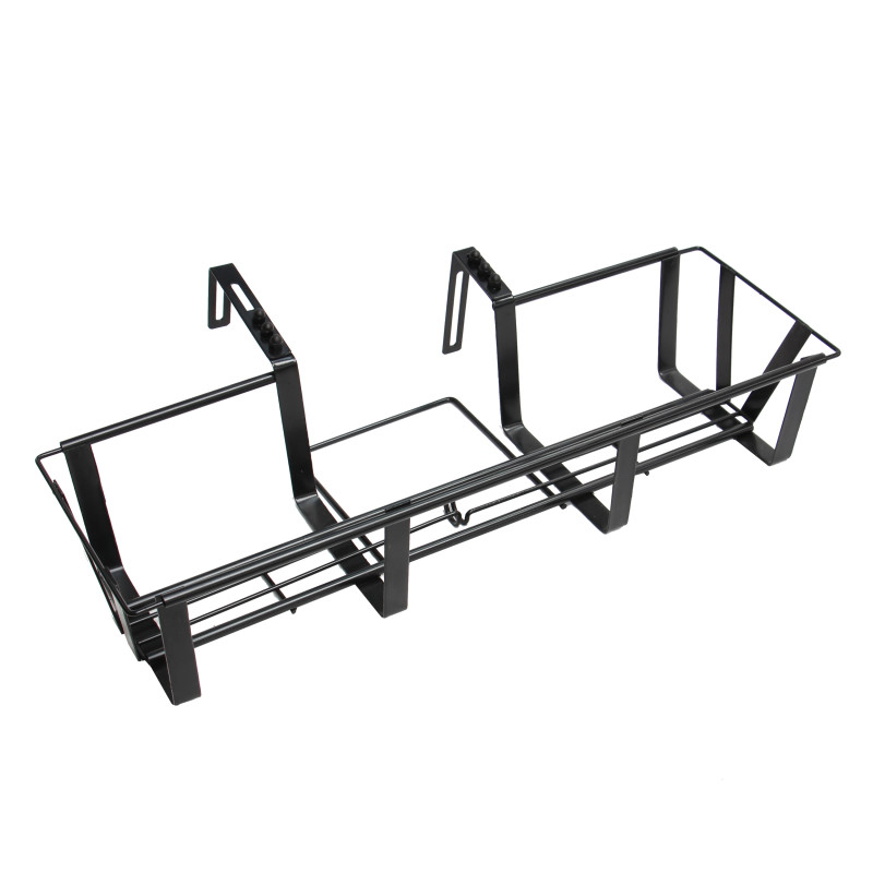 Suport jardiniera balcon Versay HY048, reglabil, metal, negru, 61 - 91 cm