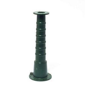 Suport pentru pompa manuala Nostalgie nr. 940105 si 0940106, decoratiune gradina / curte, din fonta, verde, H 67 cm