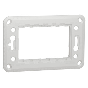Suport plastic Schneider Electric Noua Unica NU7103P_DM, 3 module, pentru rama priza / intrerupator