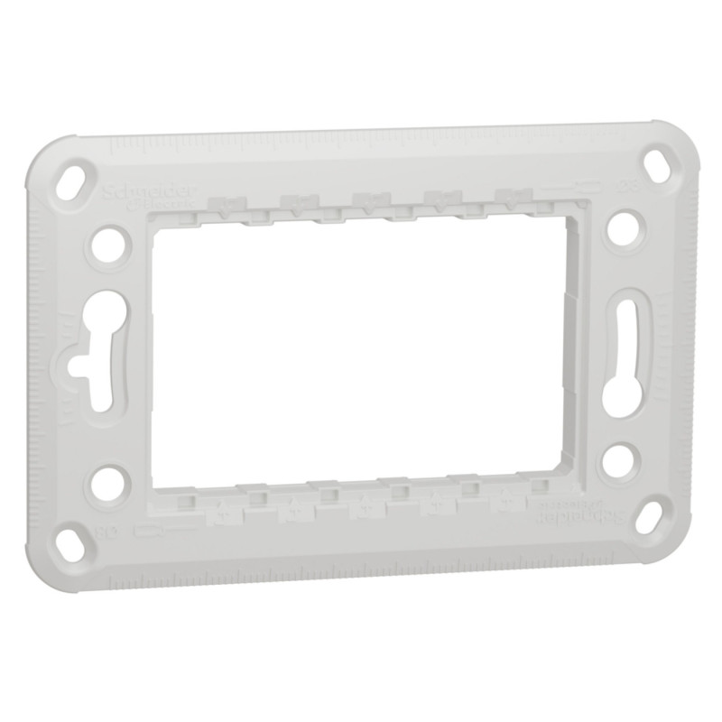 Suport plastic Schneider Electric Noua Unica NU7103P_DM, 3 module, pentru rama priza / intrerupator