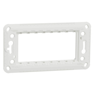 Suport plastic Schneider Electric Noua Unica NU7104P_DM, 4 module, pentru rama priza / intrerupator