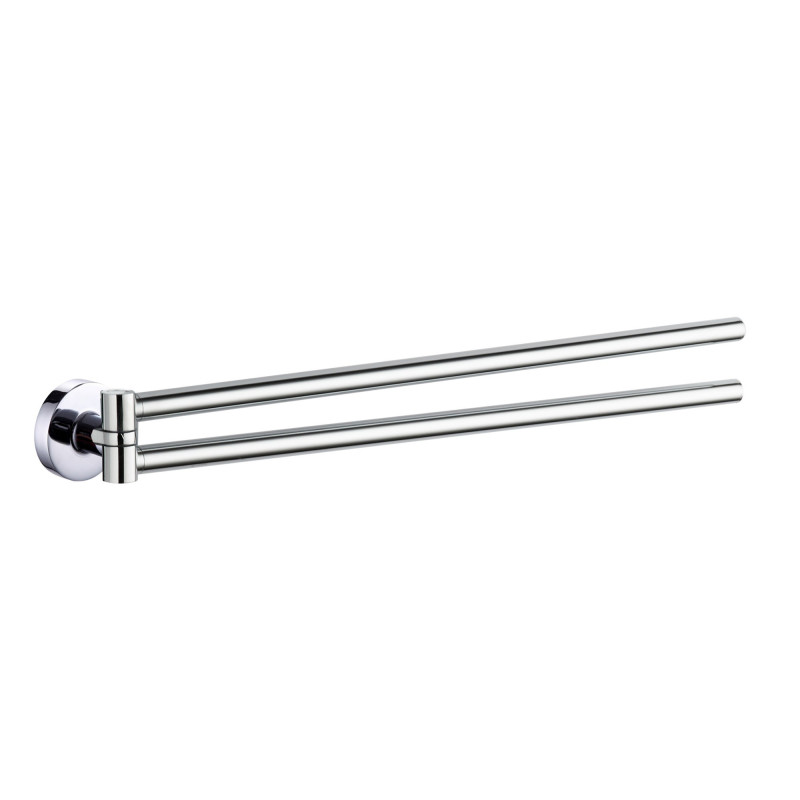 Suport prosop baie Iobagno Alfa AC1509, mobil, cu doua brate, 34 x 4 x 5 cm