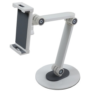 Suport tableta, pe birou, Paxton PAD30-02, reglabil, 11.9 - 32.8 cm, 1 kg, alb