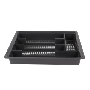 Suport tacamuri pentru sertar, 95009, plastic, gri, 33.5 x 26 x 5 cm