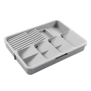 Suport tacamuri pentru sertar, C-500G, extensibil, plastic, 39.5 x 31.5 x 5.5 cm