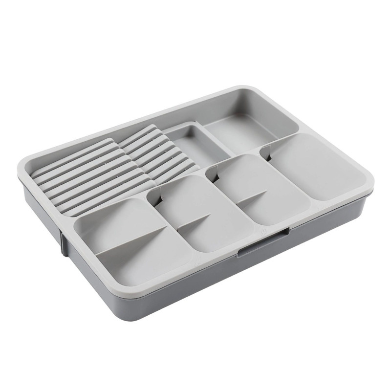 Suport tacamuri pentru sertar, C-500G, extensibil, plastic, 39.5 x 31.5 x 5.5 cm