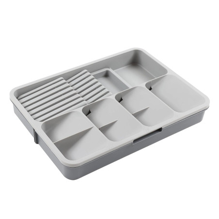 Suport tacamuri pentru sertar, C-500G, extensibil, plastic, 39.5 x 31.5 x 5.5 cm