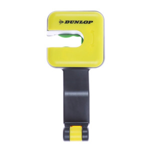 Suport telefon auto, Dunlop, universal, montare cu click, prindere telefon cu cleme, ABS / metal, negru / galben, multifunctiona