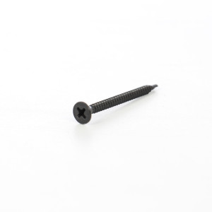 Surub autoforant, pentru gips carton, cu cap inecat, din otel fosfatat negru, 3.5 x 45 mm