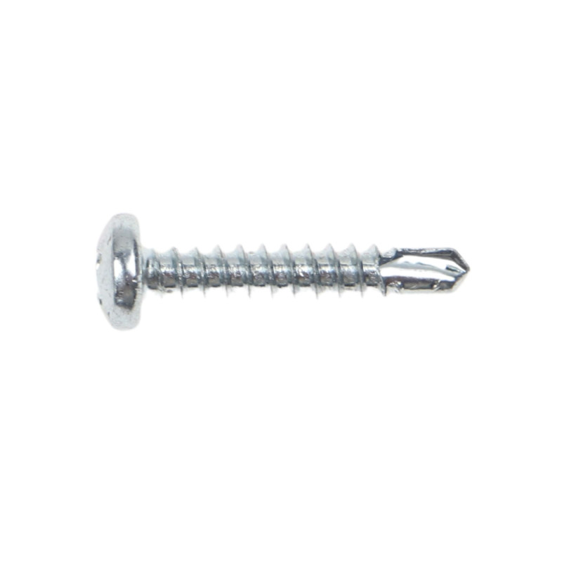 Surub autoforant pentru lemn, din otel, zincat alb, cu cap bombat, amprenta Phillips, PH 2, Friulsider, 3.5 x 19 mm