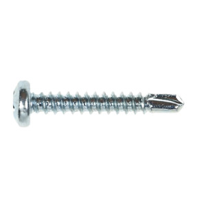 Surub autoforant pentru lemn, din otel, zincat alb, cu cap bombat, amprenta Phillips, PH 2, Friulsider, 3.5 x 22 mm