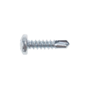 Surub autoforant pentru lemn, din otel, zincat alb, cu cap bombat, amprenta Phillips, PH 2, Friulsider, 4.2 x 16 mm