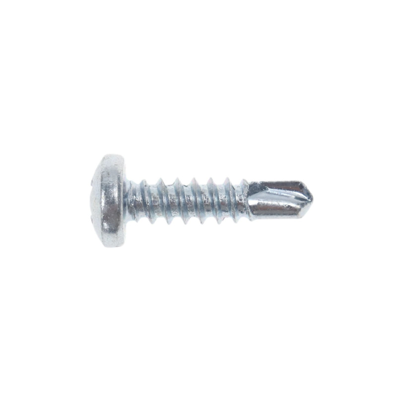 Surub autoforant pentru lemn, din otel, zincat alb, cu cap bombat, amprenta Phillips, PH 2, Friulsider, 4.2 x 16 mm