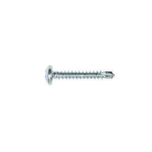 Surub autoforant pentru lemn, din otel, zincat alb, cu cap bombat, amprenta Phillips, PH 2, Friulsider, 4.2 x 25 mm