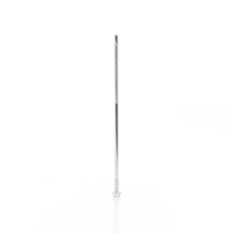 Surub autoforant, pentru panouri, cu cap hexagonal, din otel, zincat alb, SW8, 6.3/5.5 x 175 mm