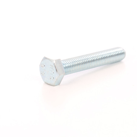 Surub cu cap hexagonal, filetat complet, otel, zincat alb, DIN933-5.8, M10 x 40 mm