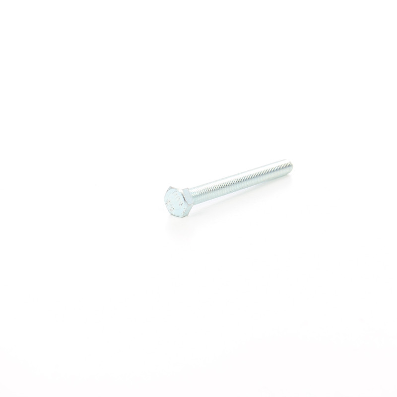 Surub cu cap hexagonal, filetat complet, otel, zincat alb, DIN933-6.8, M8 x 80 mm