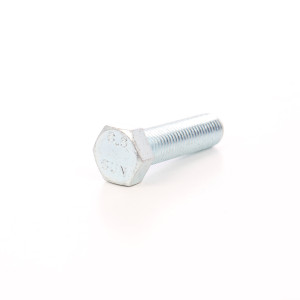 Surub cu cap hexagonal, filetat complet, otel, zincat alb, DIN933-8.8, M16 x 50 mm