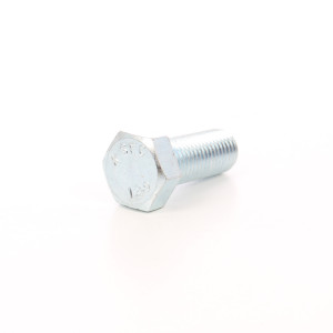 Surub cu cap hexagonal, filetat complet, otel, zincat alb, M20 x 80 mm