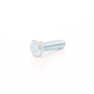 Surub cu cap hexagonal, filetat complet, otel, zincat alb, M6 x 14 mm